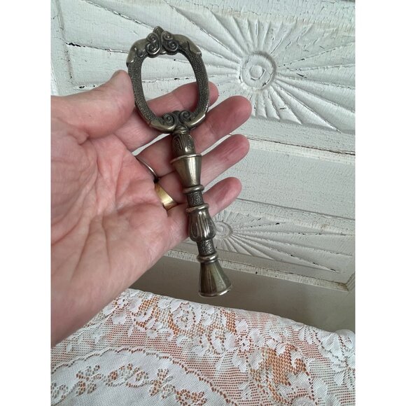 Vintage 1930s Silverplate Lamp Finial/Handle Ornate 5.5 - Picture 5 of 12